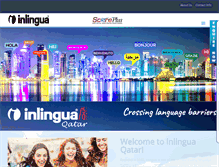Tablet Screenshot of inlinguaqatar.com